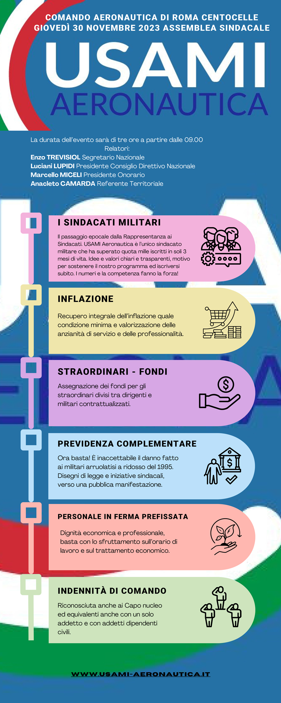 Assemblea Sindacale al comando aeronautica roma centocelle